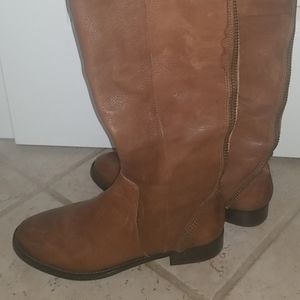 Arturo Chiang Leather Knee High Boots